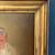 Antique Portrait Painting of Matriarch Reading with Gold Leaf Frame, c 3 thumbnail