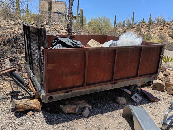 Have dump trailer with three sides that fold down  and new steal 1