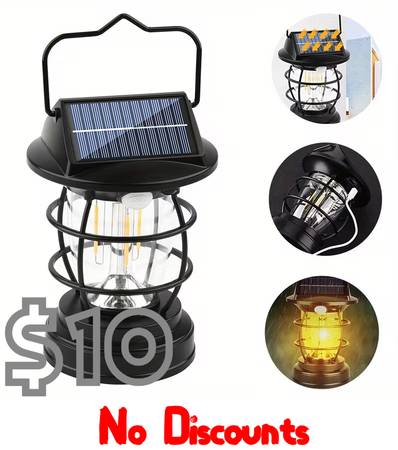 (NEW) Solar / USB Recharageable Lantern 1