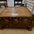 Hand Carved Oriental BUDDHIST Tea Table w/ 2 Seats 2 thumbnail
