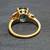 Vintage Natural London Blue Topaz and Diamond 14K Gold Ring 12 thumbnail