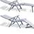 Outdoor Aluminum Adjustable Chaise Lounges 8 thumbnail