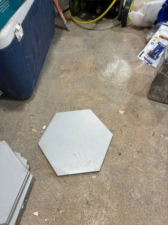 Floor tile remnants 1