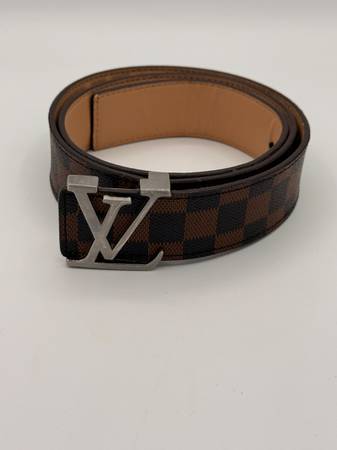 Louis Vuitton Brown & Silver Belt 1