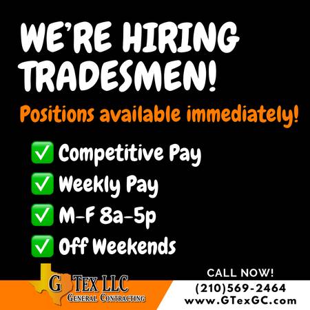 Full time employed skilled Tradesman  (No companies) (40Hrs a week) 1