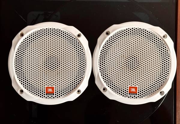 JBL Marine Speakers (pair, 6.5”, 4 Ohms, 50 Watts) - Mint Condition W 1