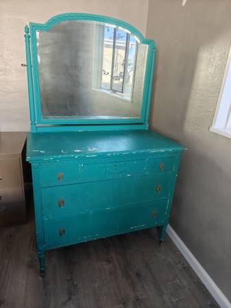 Dresser with Attached Mirror MUST GO 1