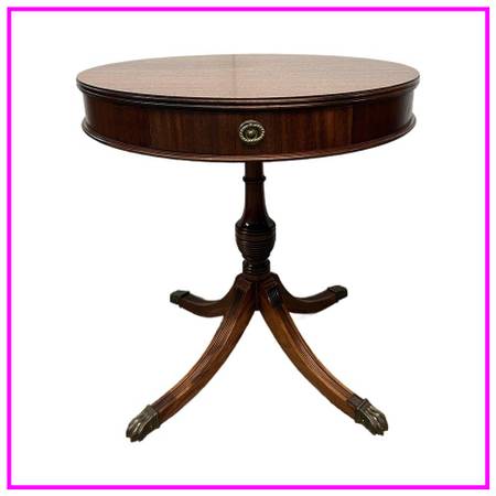 Vintage Duncan Phyfe Drum Table 1