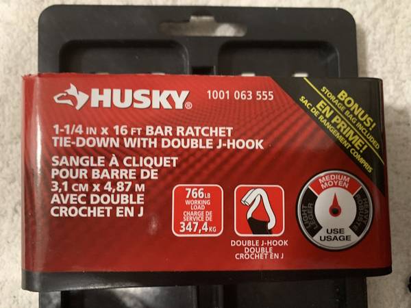 2 - Ratchet Tie-Down with Double J-Hook 1