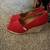 New w/o Box Toms Red Classic Wedge Sandal Great for Christmas 5 thumbnail