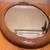 Vintage oval mirror with a natural wood frame 6 thumbnail