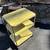 Mid-Century kitchen vintage white / yellow  rolling cart 8 thumbnail