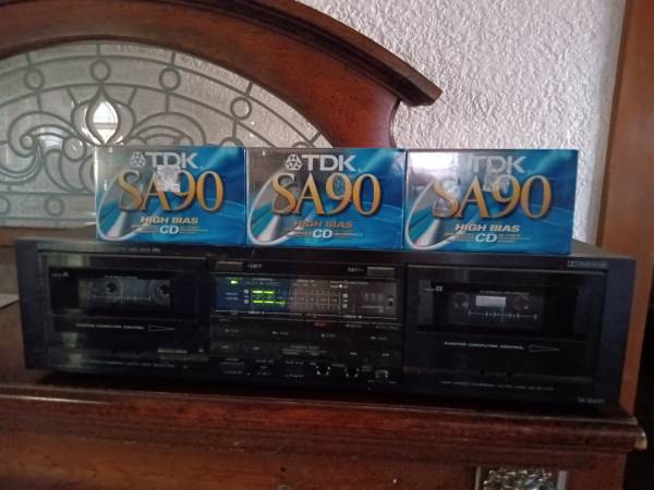 ONKYO Home Cassette Deck TA W450  with TDK TAPES 1