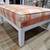 Custom Ottoman with Pink Peach White Green Cream Coral Coloration! 7 thumbnail