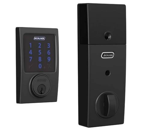 SCHLAGE BE469ZP CEN 622 Connect Smart Deadbolt Century Trim Matte Black, Z-Wave 1