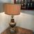 vintage antique metal converted oil lamp steampunk 1 thumbnail