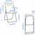 4x Ikea Nisse Folding Chairs, Black 6 thumbnail