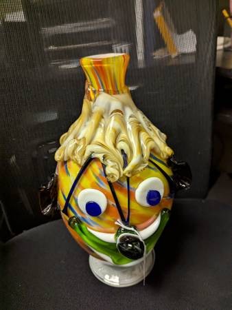 Murano Glass Clown Vase/Decanter 1