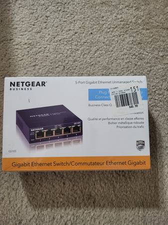 NEW NETGEAR 5 PORT GIGABIT ETHERNET UNMANAGED SWITCH!!! 1