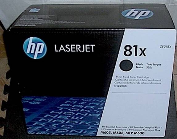 値下★訳アリ箱ダメージありHP LaserJet CF281Xトナーカートリッジ 再値下☆訳アリ箱ダメありHP LaserJet CF281Xトナーカートリッジ