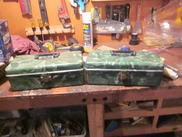 Vintage tackle boxes 1