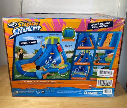 NERF Super Soaker Mega Soaker Island - Parque acuático hinchable (NUEVO) - $200 (Merrifield)63471145922689121