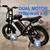 New- 2000W Dual Motor Electric Scrambler Style Ebike, 34mph 1 thumbnail