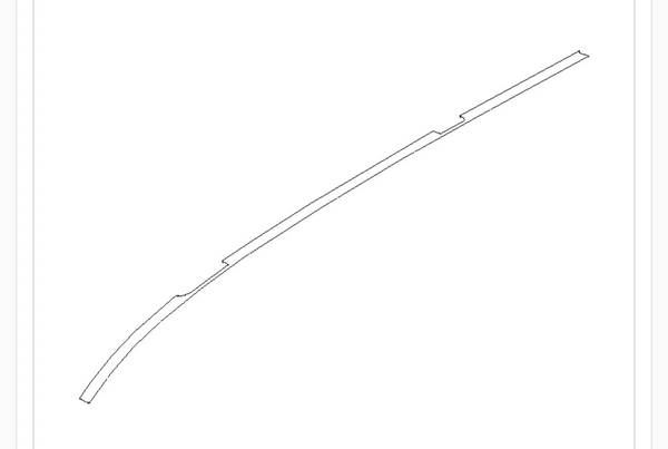 Subaru driver side roof molding 1