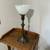 Antique Table Torchiere Lamp with Original Milk Glass Shade 1 thumbnail