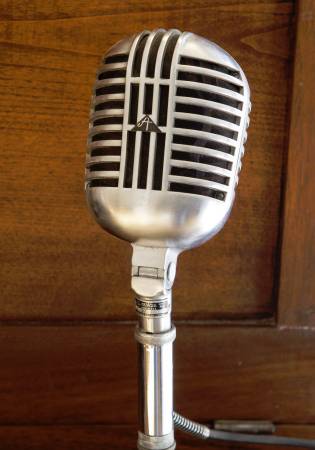 Vintage Astatic DR10 Crystal Microphone Excellent + 1