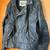 Bikers leather jacket diagonal zip size 40 1 thumbnail