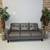 Natuzzi Genuine Leather Grey Sofa - Delivery Available 1 thumbnail