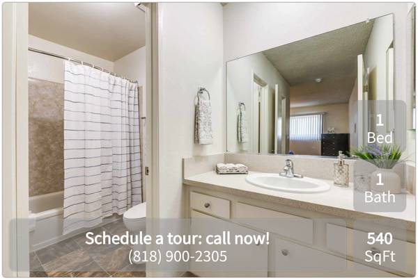 $1,859 / 1br - 540ft2 - Enough living space for all your needs. 1 bed, 1 bath. Check us out! (Van Nuys - Balboa Park Nearby)63953079156866120
