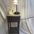 Gray 2 Tier Wood Night Stand w/ USB Ports &  Electric Plug 2 thumbnail