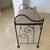 handy little padded metal stool / bench - for a closet or bathroom 1 thumbnail