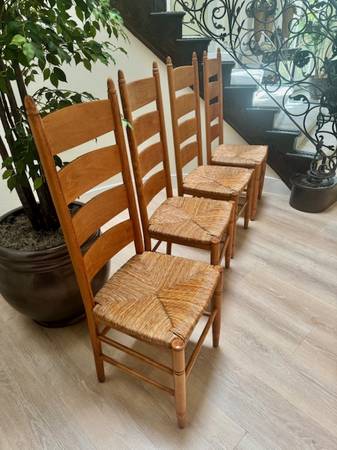 Pottery Barn Ladder Back Chairs (set of 4) 1