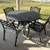 Darlee Nassau 5 Piece Cast Aluminum Patio Dining Set with Round Table 1 thumbnail