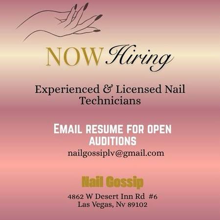 Looking for experienced nail technicians! 1