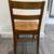 1940's Oak office work wood single chair. Antique Spindle back craft w 15 thumbnail