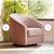 Madison Swivel Glider Chair Blush Pink 9 thumbnail