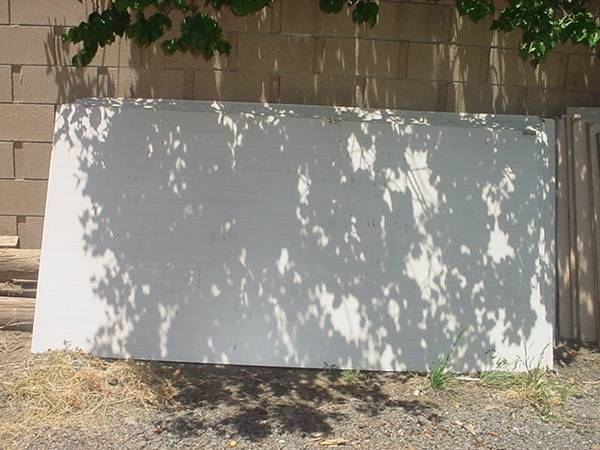 9 white panel 97 inch  long 49 inches wide 1