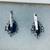 2 peaces set 925 Sterling silver and black star stone with zircon 4 thumbnail