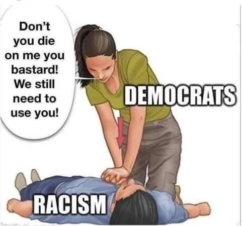 dems hanging onto racism trash for dear life.64054492949121120