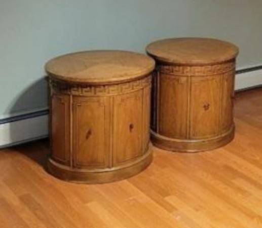 Thomasville Greek key side tables 1