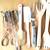 19 Assorted Kitchen Utensils incl Whisk Fork Tongs & Spatulas EUC 4 thumbnail