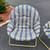 Round Foldable Saucer Chair Set of 2 Padded Moon Chair Outdoor Camping Folding P 2 thumbnail