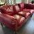 Large sofa - red leather 1 thumbnail