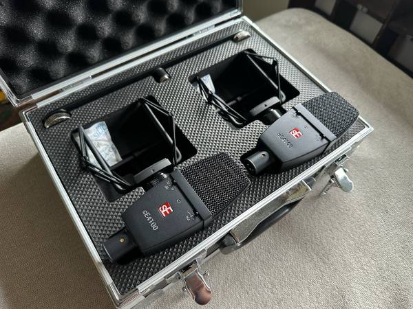Micrófonos condensadores de diafragma grande sE4100, par estéreo emparejado, para estudio de grabación - $460 (Wasilla / Anchorage)63470285251971120