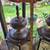 Vintage Fredrick Raymond XL Chandelier and Post Lamps Soldered bronze 12 thumbnail