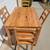 Rustic Pine Wood Dining Table and Four Chairs 10 thumbnail